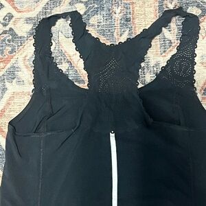 Lululemon racer back yoga tank, black, size 2.